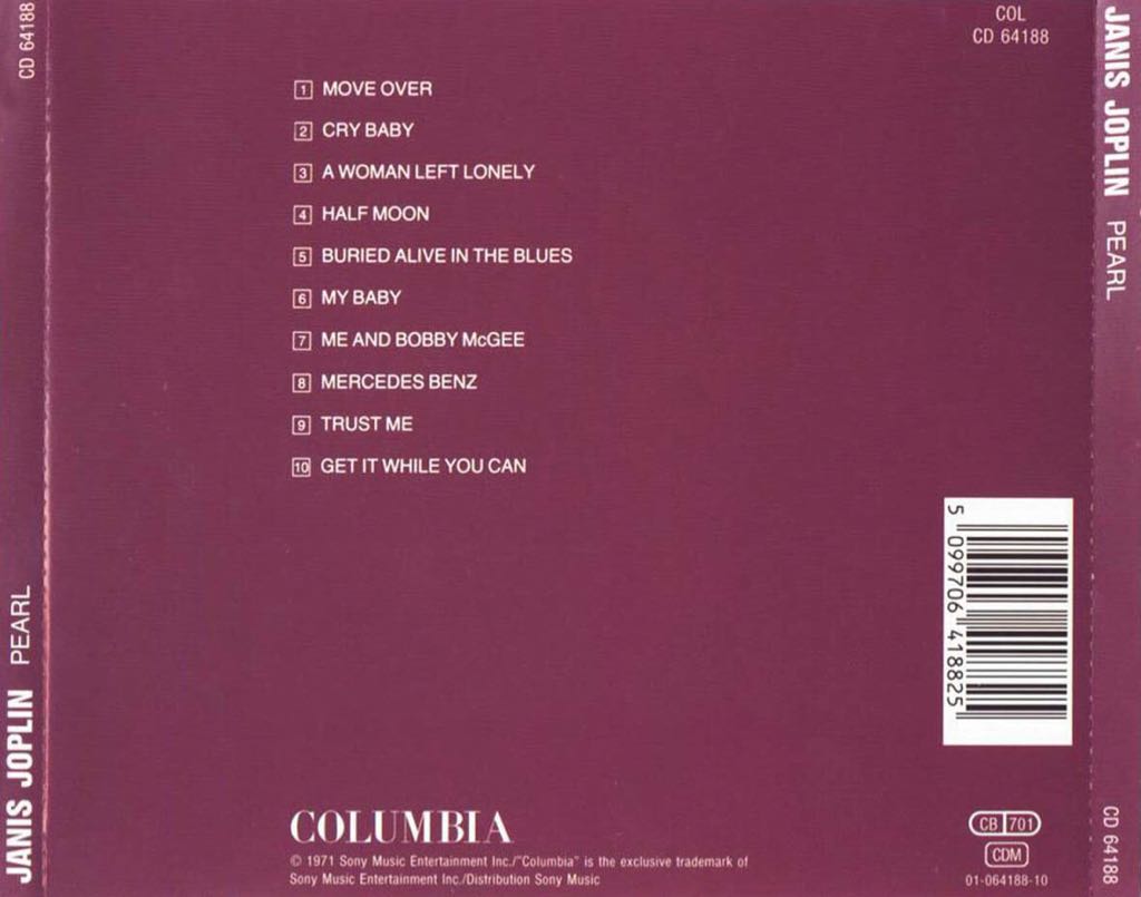 Pearl - Janis Joplin (12” - 36) music collectible - Main Image 2