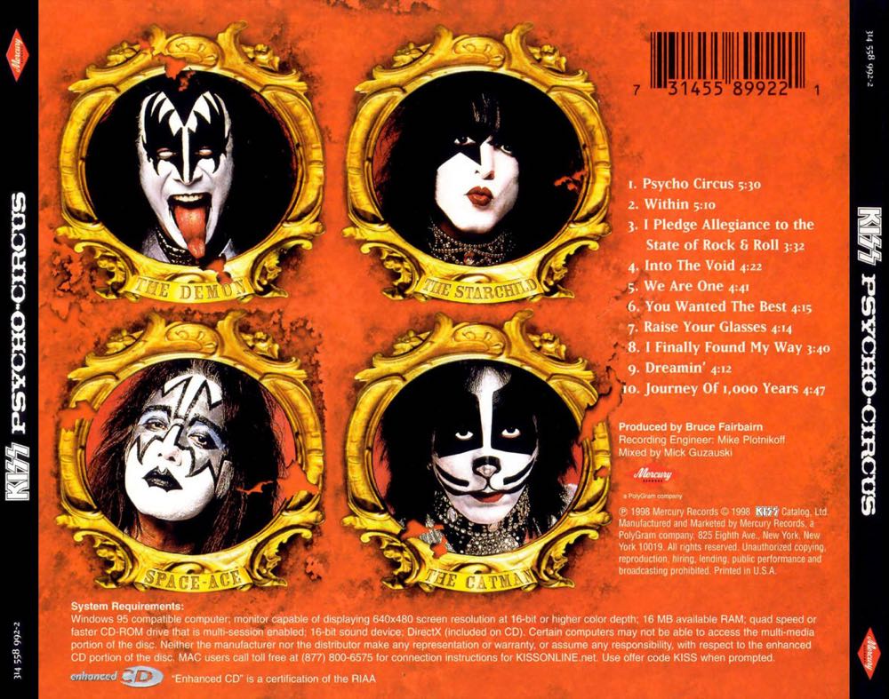 Psycho Circus - Kiss (CD - 45) music collectible - Main Image 3