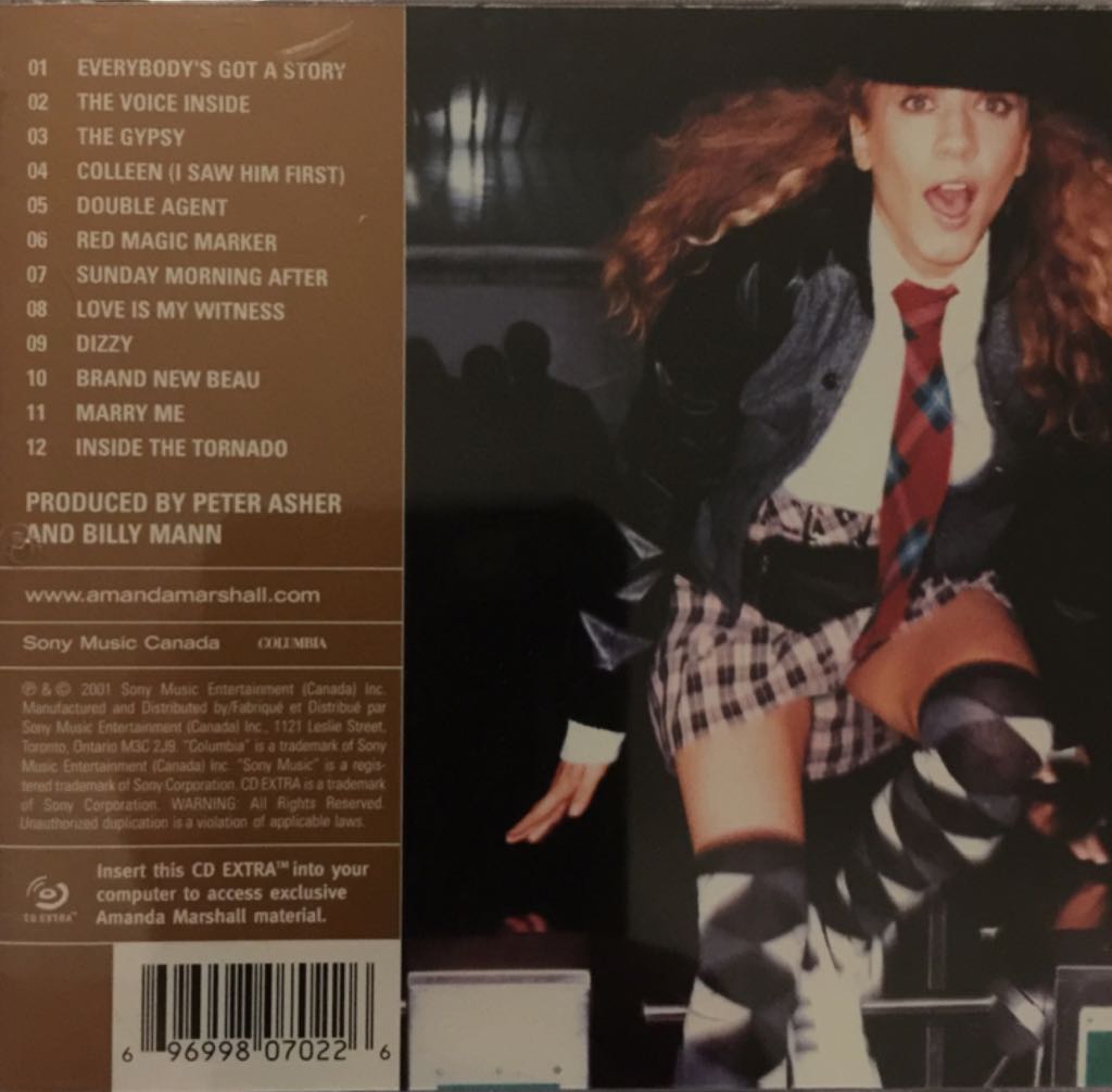Everybody’s Got a Story - Marshall, Amanda (CD) music collectible [Barcode 696998070226] - Main Image 2