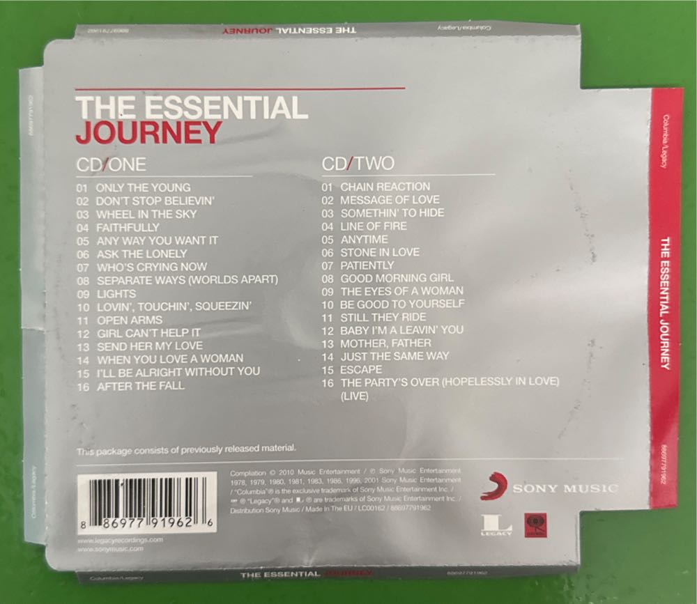 The Essential - THE ESSENTIAL - Journey (CD) music collectible [Barcode 886977919626] - Main Image 3