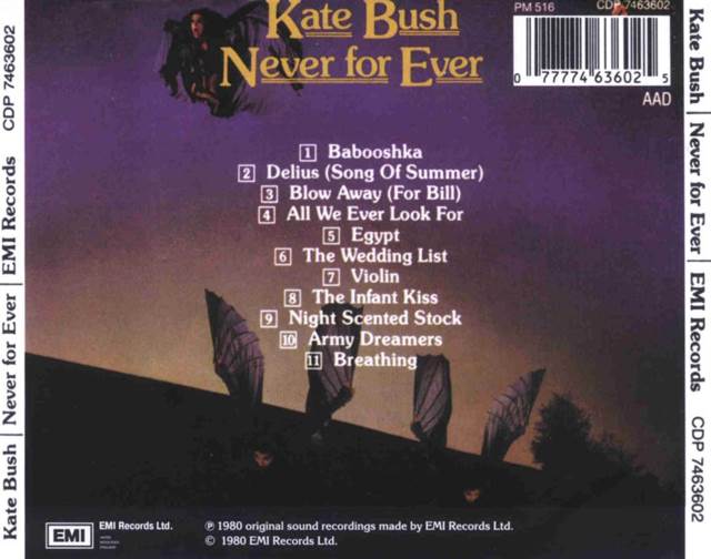 Never for Ever - Kate Bush (CD) music collectible - Main Image 2