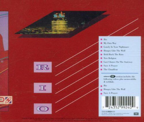 Rio - Duran Duran (CD - 52) music collectible [Barcode 724352591909] - Main Image 2