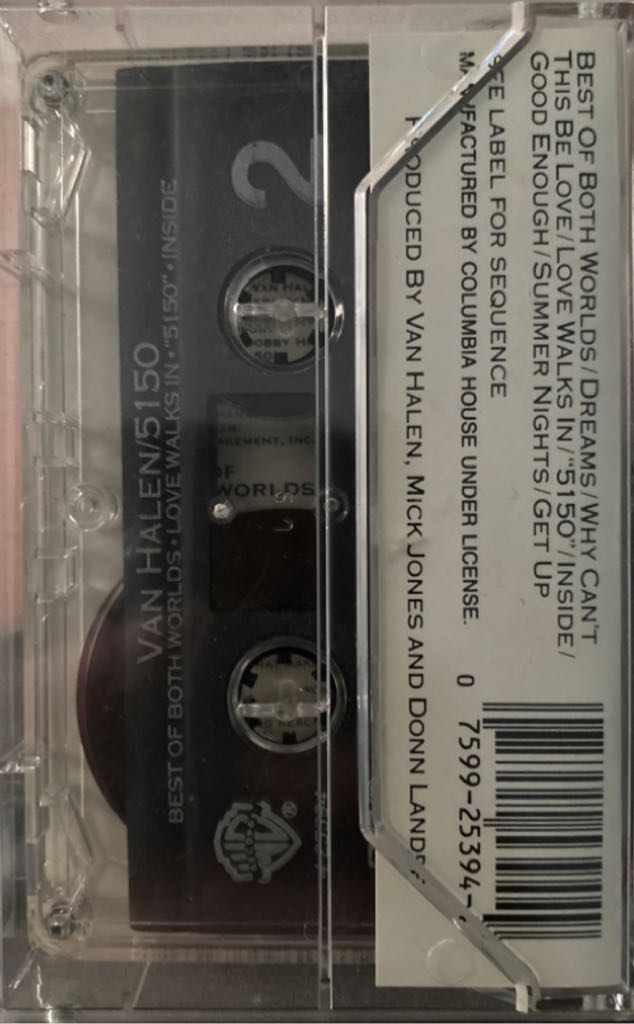 5150 - Van Halen (Cassette - 44) music collectible [Barcode 075992539449] - Main Image 2