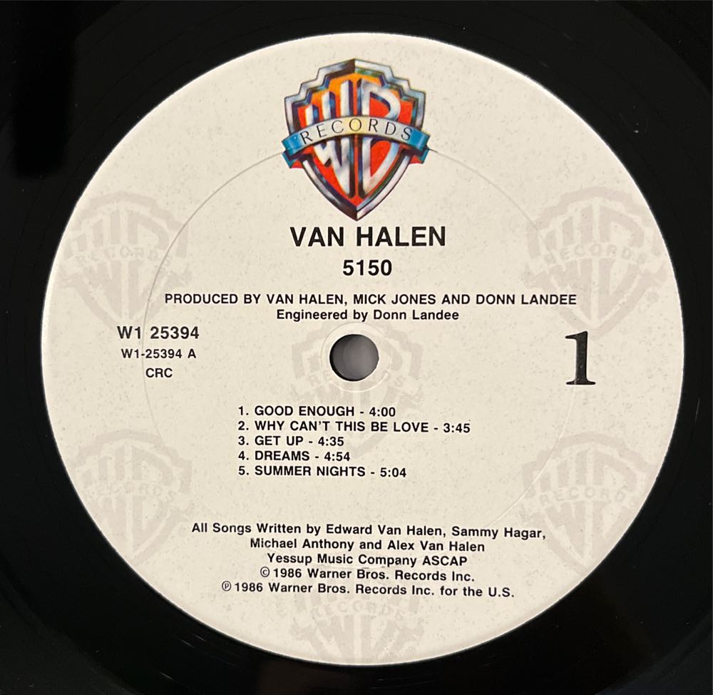5150 - Van Halen (12”) music collectible - Main Image 3