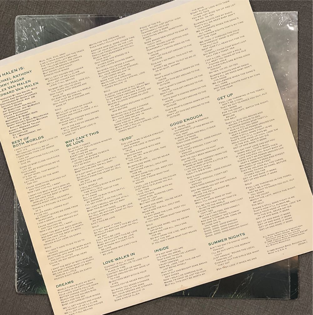 5150 - Van Halen (12”) music collectible - Main Image 4