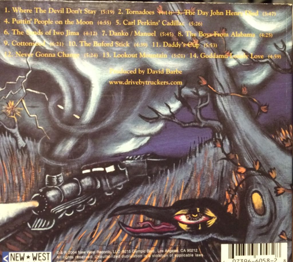 The Dirty South - Drive-by Truckers (CD - 1:11) music collectible [Barcode 607396605828] - Main Image 2