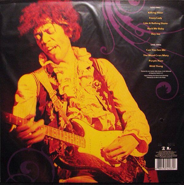 Live At Monterey - Hendrix, Jimi - The Jimi Hendrix Experience (12”) music collectible - Main Image 2