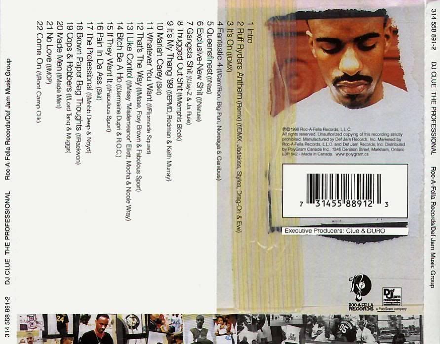 The Professional - DJ Clue (CD) music collectible [Barcode 731455889123] - Main Image 2
