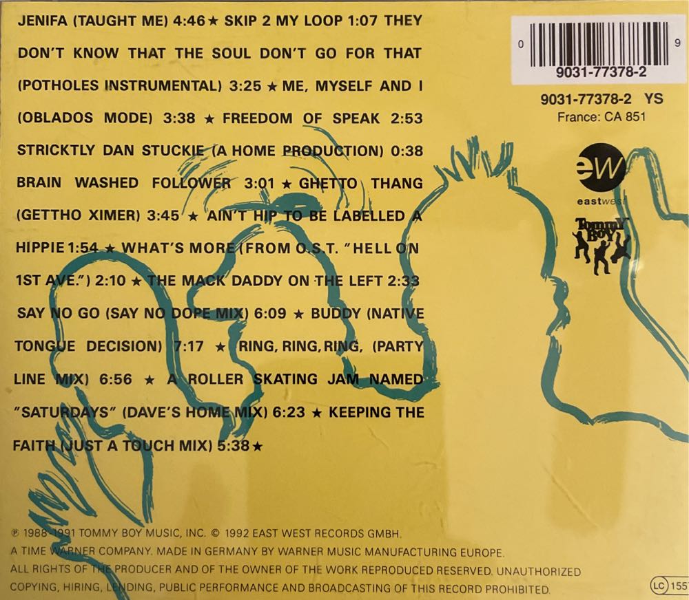 De La Remix - De La Soul (CD - 63) music collectible [Barcode 090317737829] - Main Image 2
