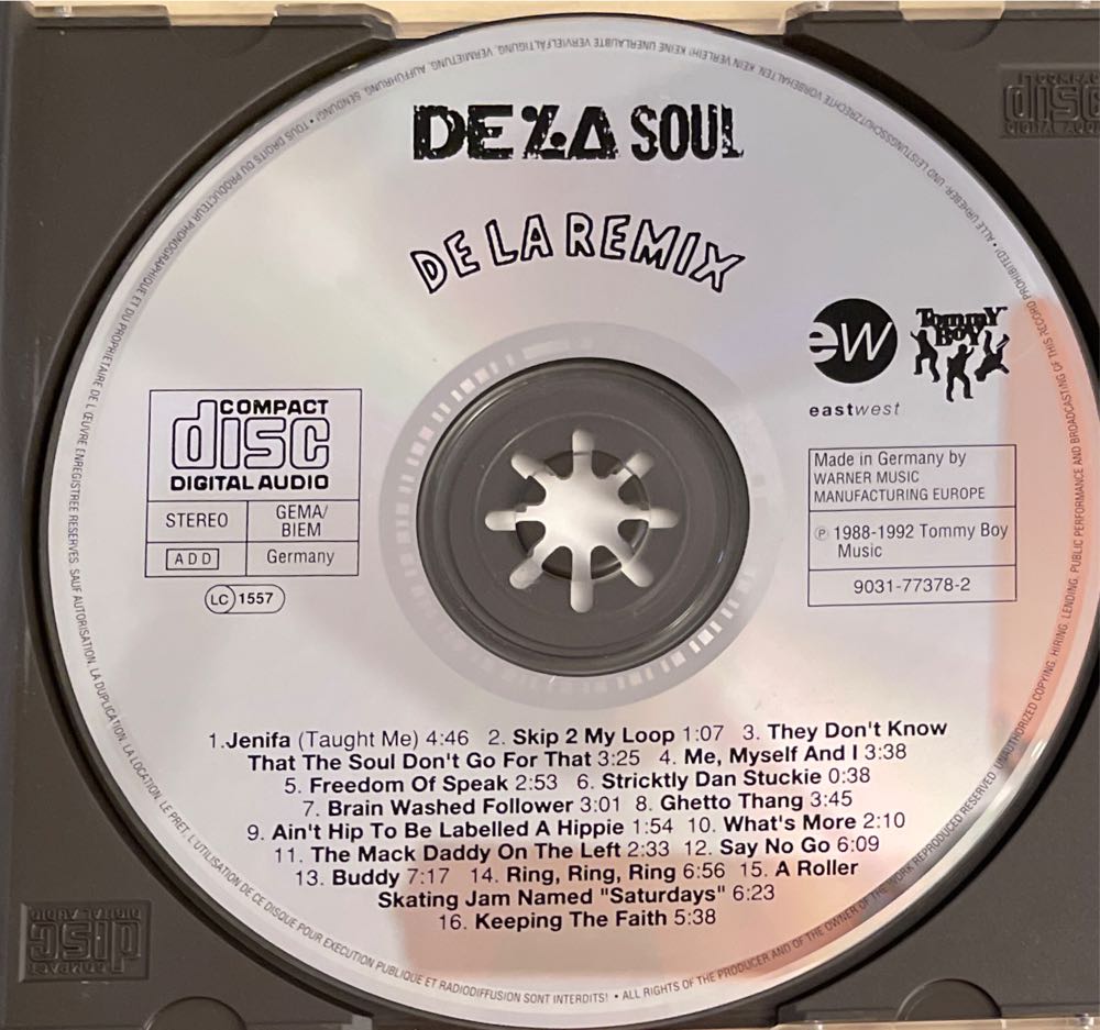 De La Remix - De La Soul (CD - 63) music collectible [Barcode 090317737829] - Main Image 3