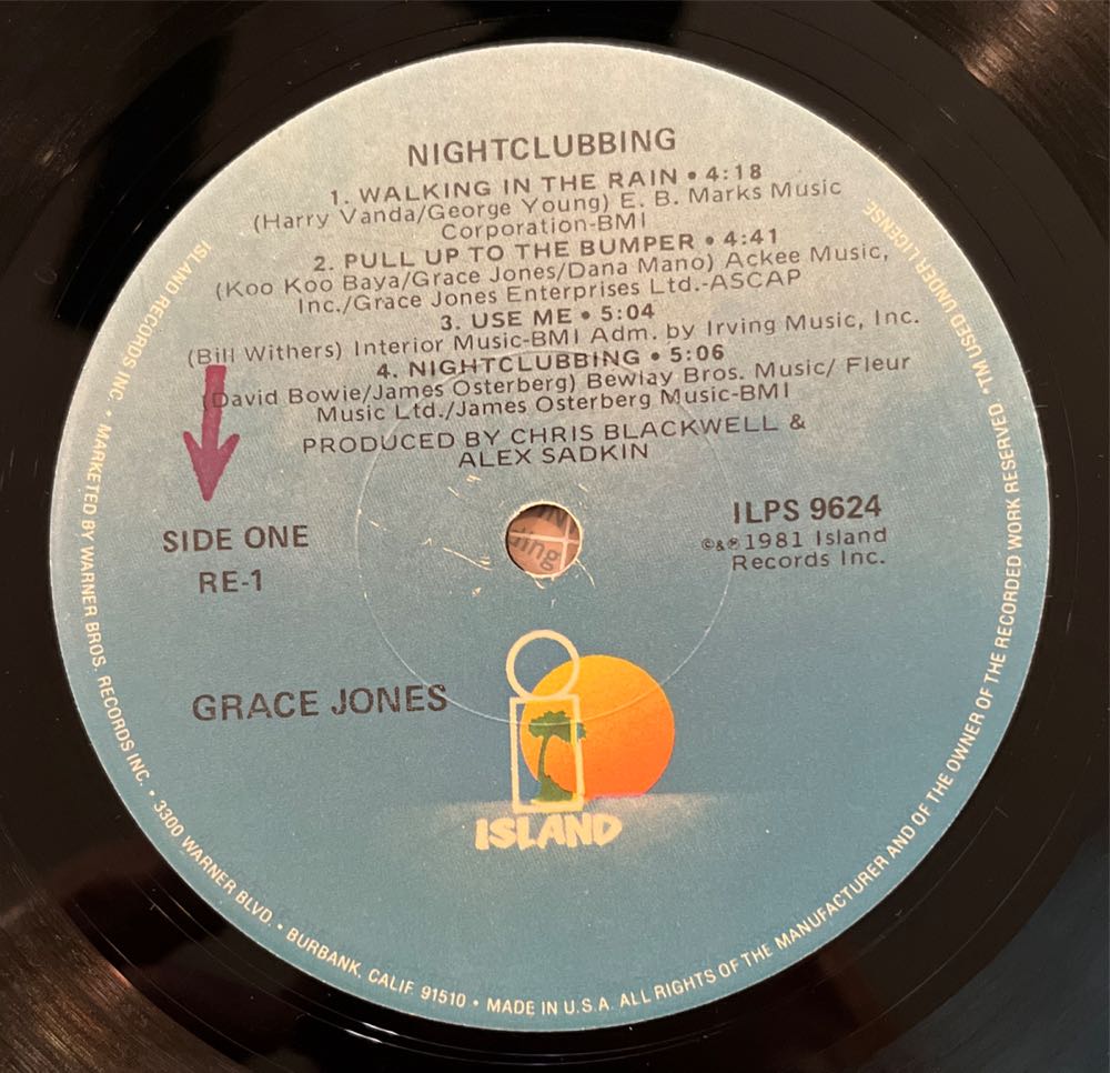 Nightclubbing - Jones, Grace (12”) music collectible - Main Image 3