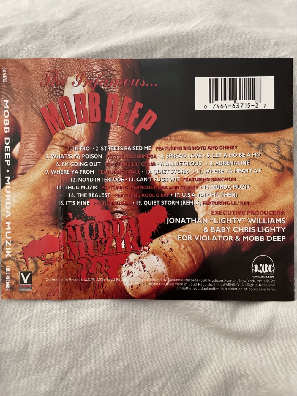 Murda Muzik - Mobb Deep (CD) music collectible [Barcode 074646371527] - Main Image 2