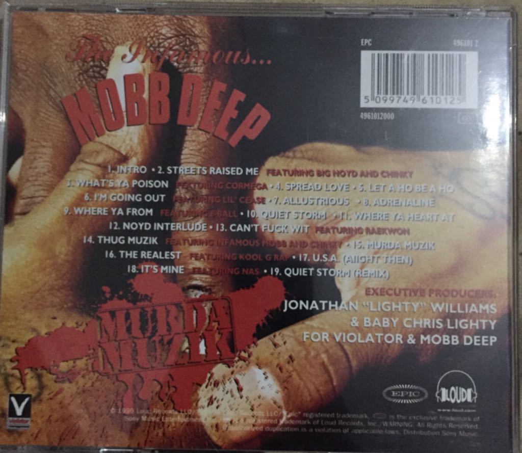 Murda Muzik - Mobb Deep (CD) music collectible [Barcode 5099749610125] - Main Image 2