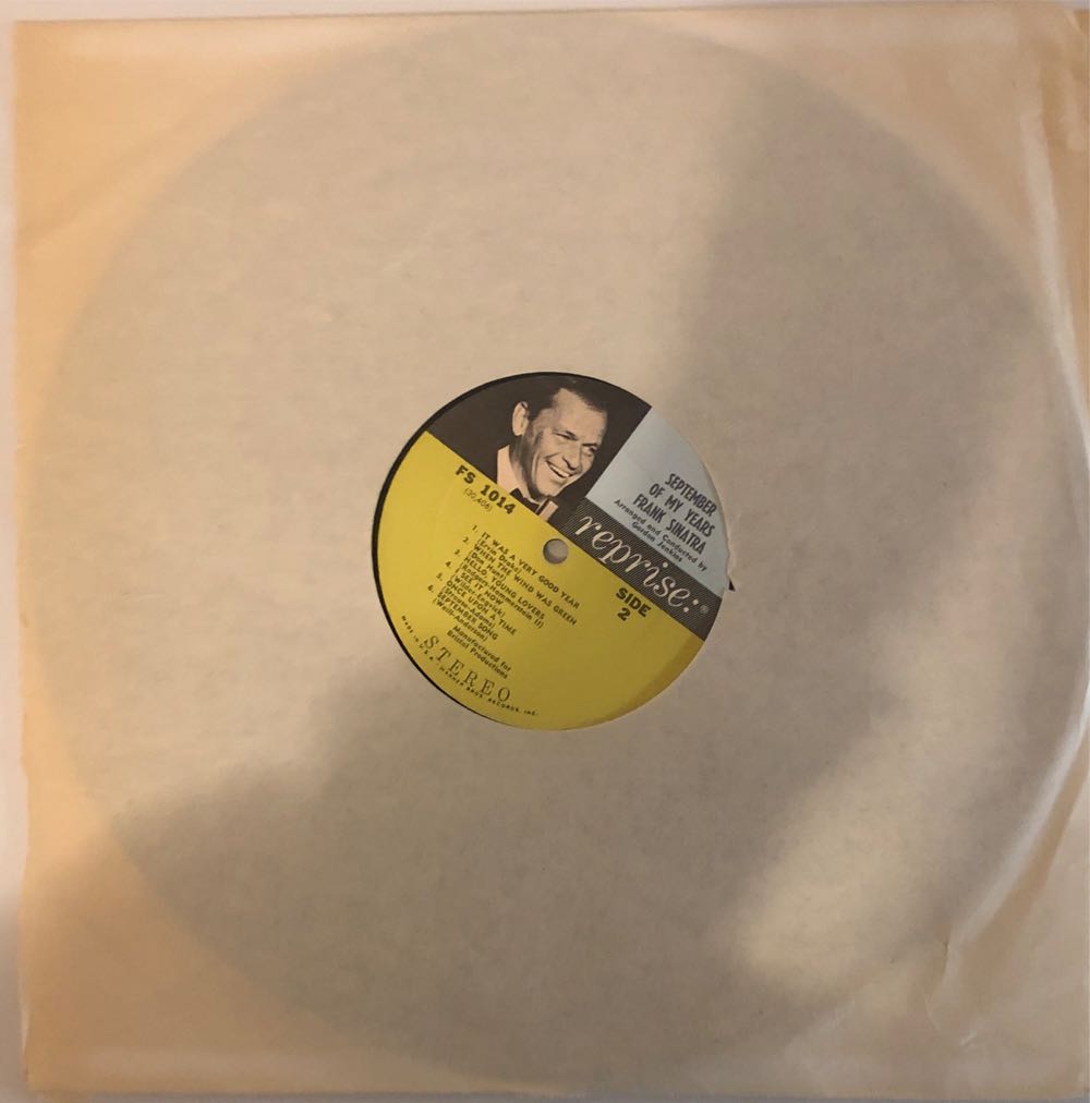 September of My Years - Frank Sinatra (12”) music collectible - Main Image 4