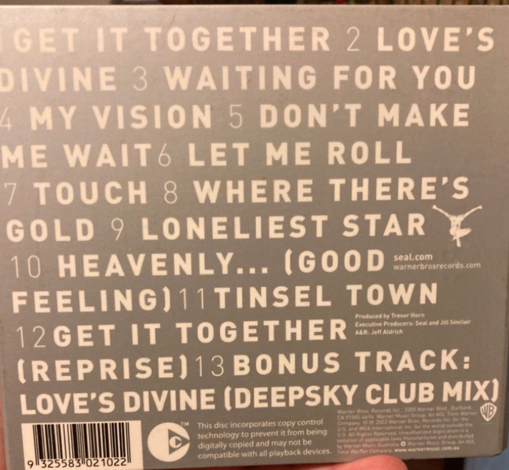 Seal IV - Seal (CD) music collectible [Barcode 9325583021022] - Main Image 2