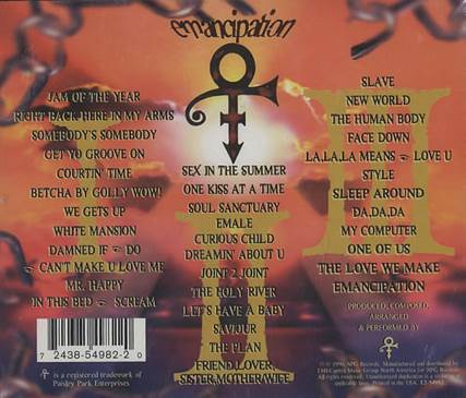 Emancipation - Prince (CD - 180) music collectible [Barcode 724385498220] - Main Image 2