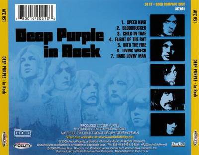 Deep Purple In Rock - Deep Purple (CD - 44) music collectible [Barcode 075992718622] - Main Image 2