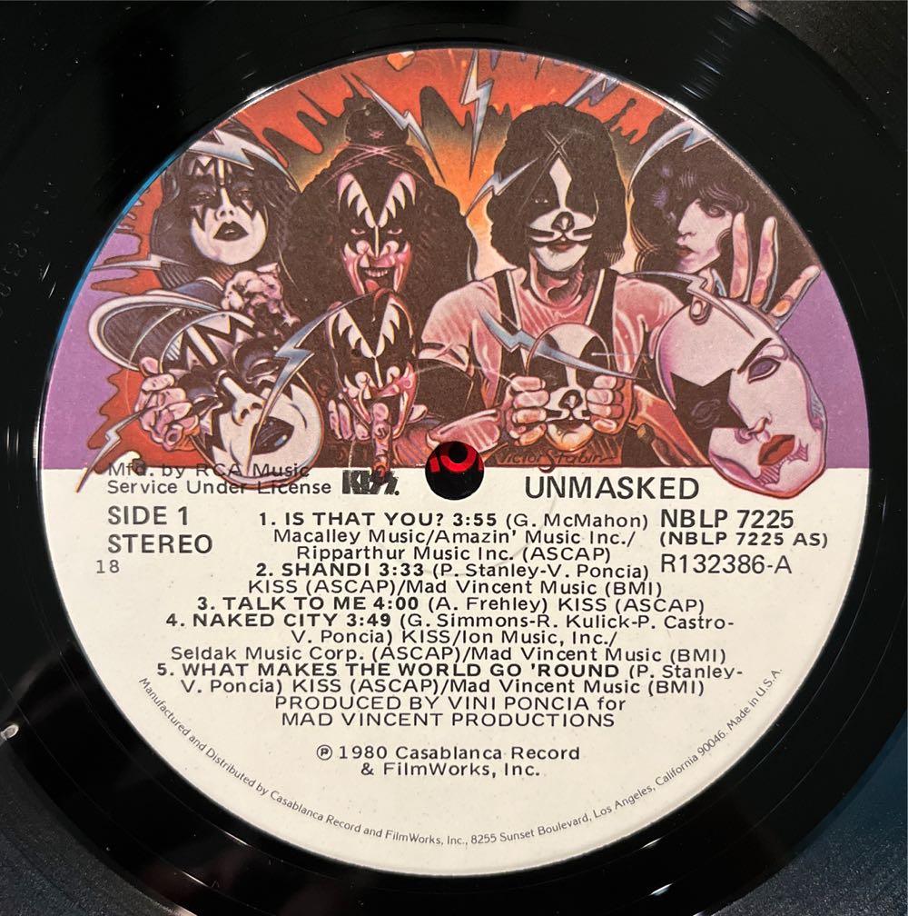 Unmasked - Kiss (12” - 3946) music collectible - Main Image 3