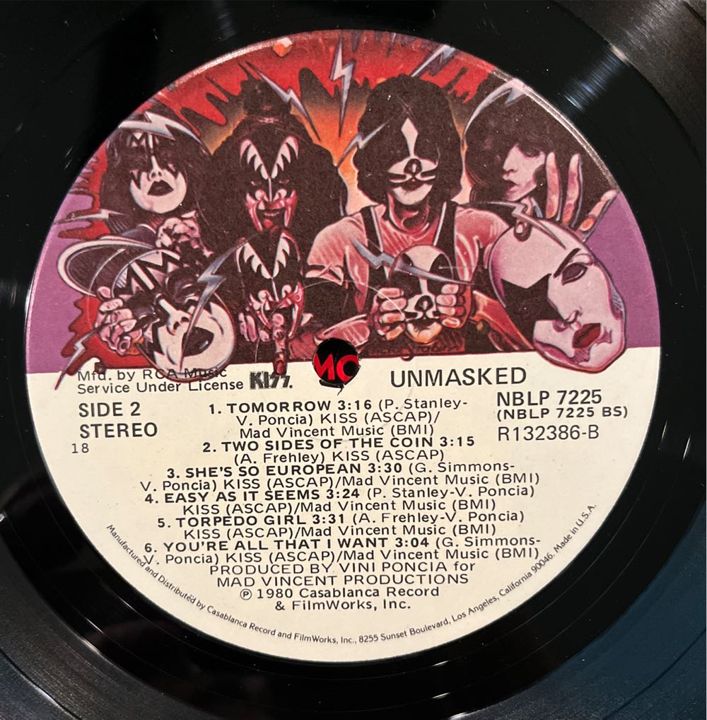 Unmasked - Kiss (12” - 3946) music collectible - Main Image 4