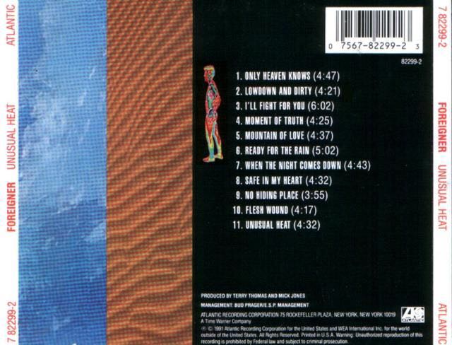 Unusual Heat - Foreigner (CD - 51) music collectible - Main Image 2