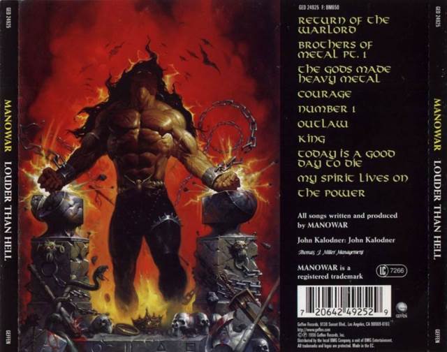 Louder Than Hell - Manowar (CD - 50) music collectible [Barcode 720642492529] - Main Image 2