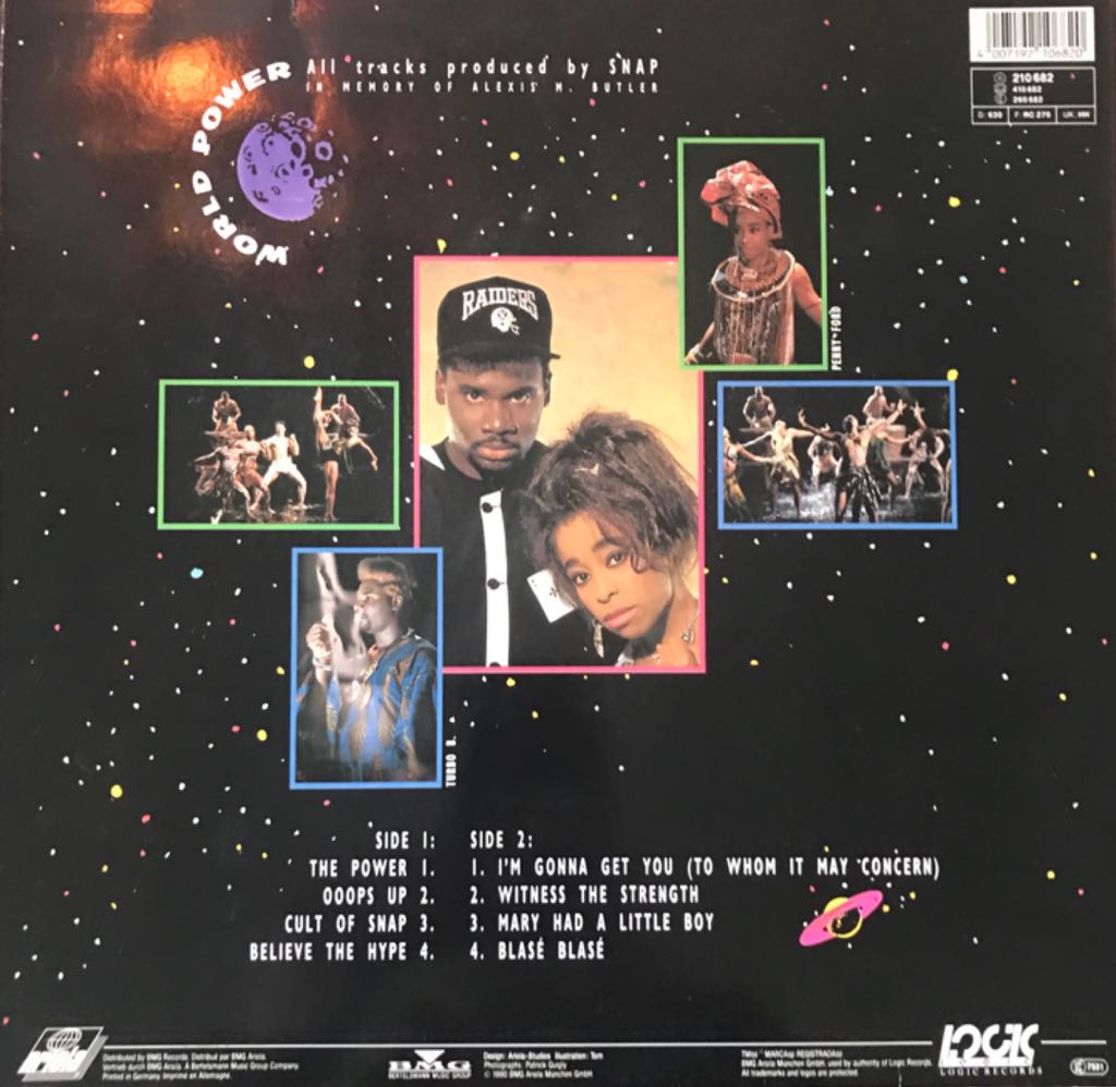 World Power - Snap (12”) music collectible [Barcode 4007192106820] - Main Image 2