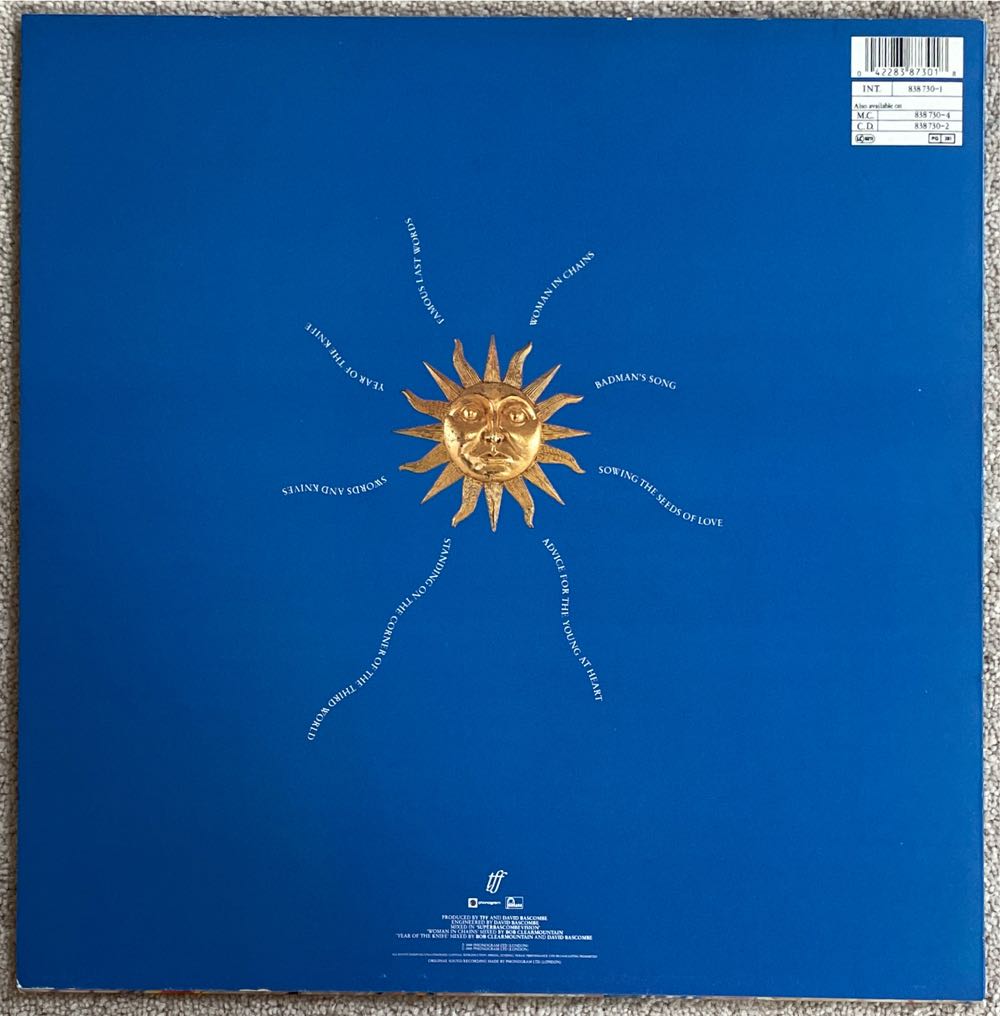 The Seeds Of Love - Tears For Fears (12” - 49) music collectible [Barcode 042283873018] - Main Image 2