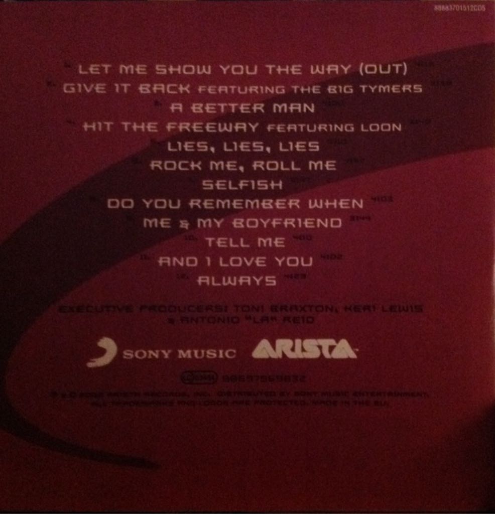 More Than A Woman - Toni Braxton (CD) music collectible [Barcode 343219593827] - Main Image 2