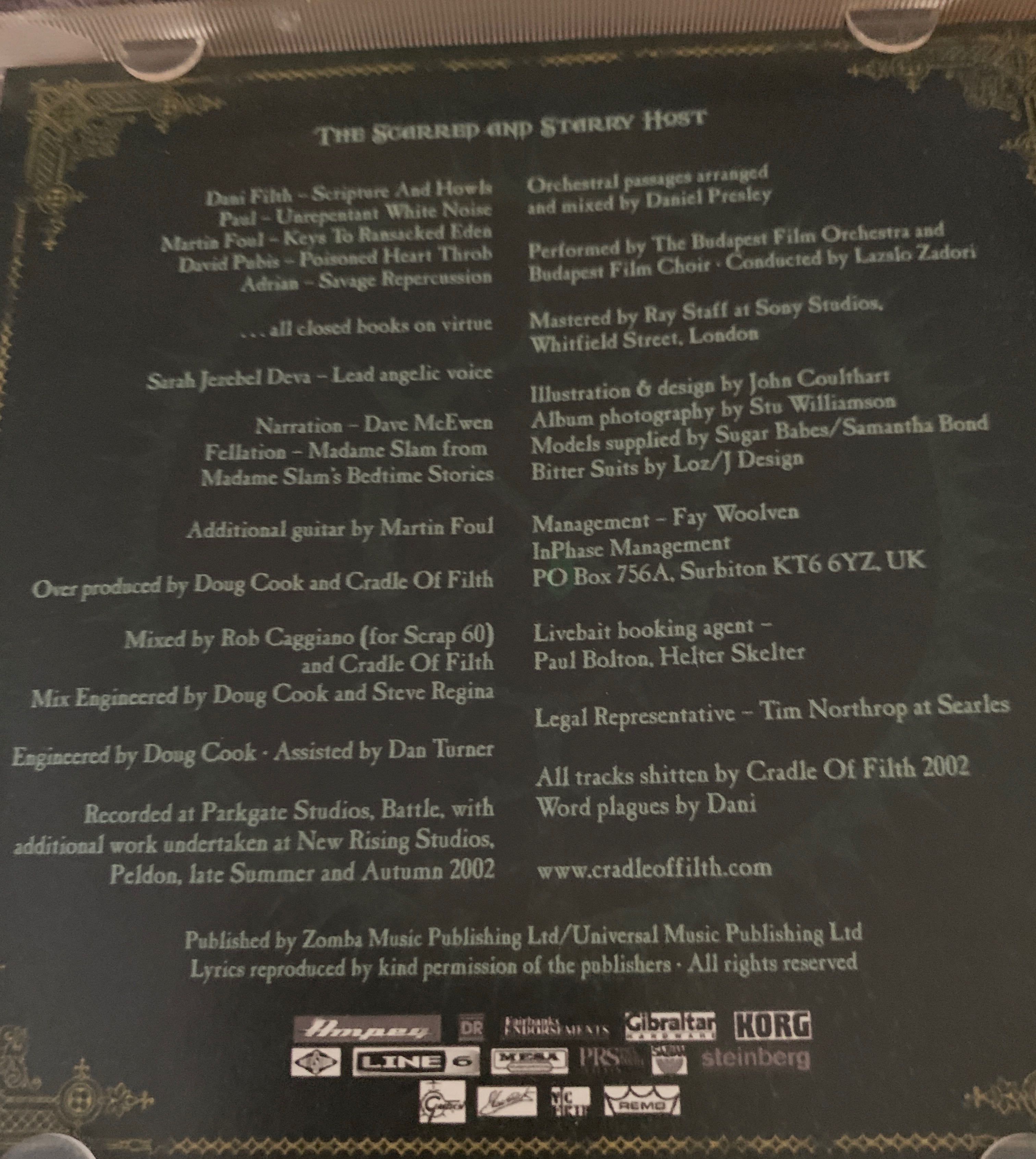 Damnation And A Day - Cradle Of Filth (CD) music collectible [Barcode 766927142321] - Main Image 4