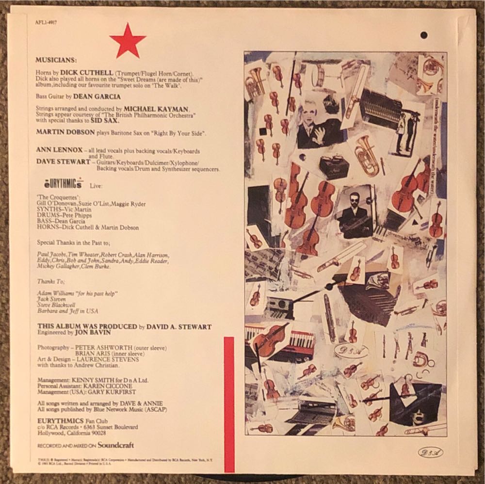 Touch - Eurythmics (12”) music collectible [Barcode 078635491715] - Main Image 4