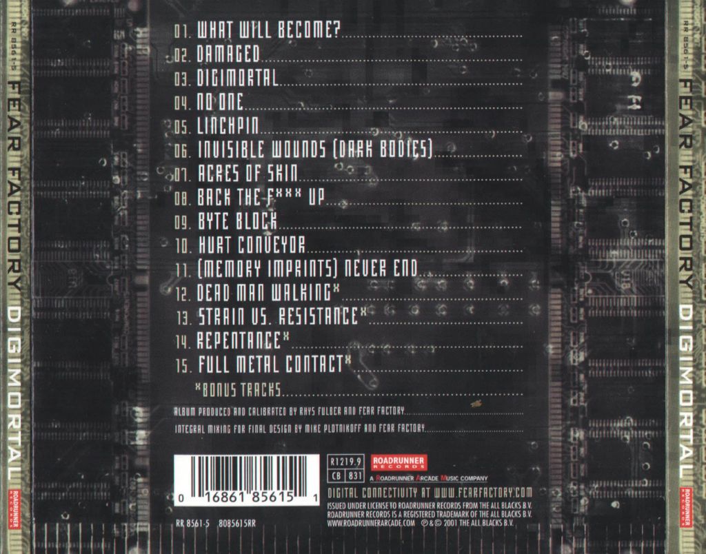 Digimortal - Fear Factory (CD) music collectible - Main Image 2