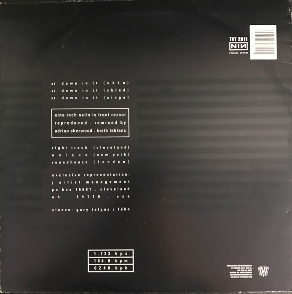 Down in It - Nine Inch Nails (12”) music collectible [Barcode 016581261112] - Main Image 2