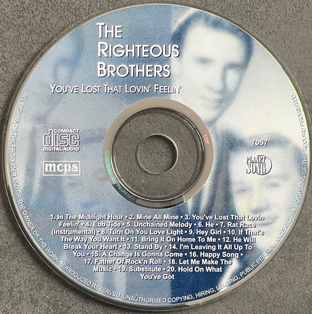 Righteous Brothers - Righteous Brothers (CD) music collectible - Main Image 4
