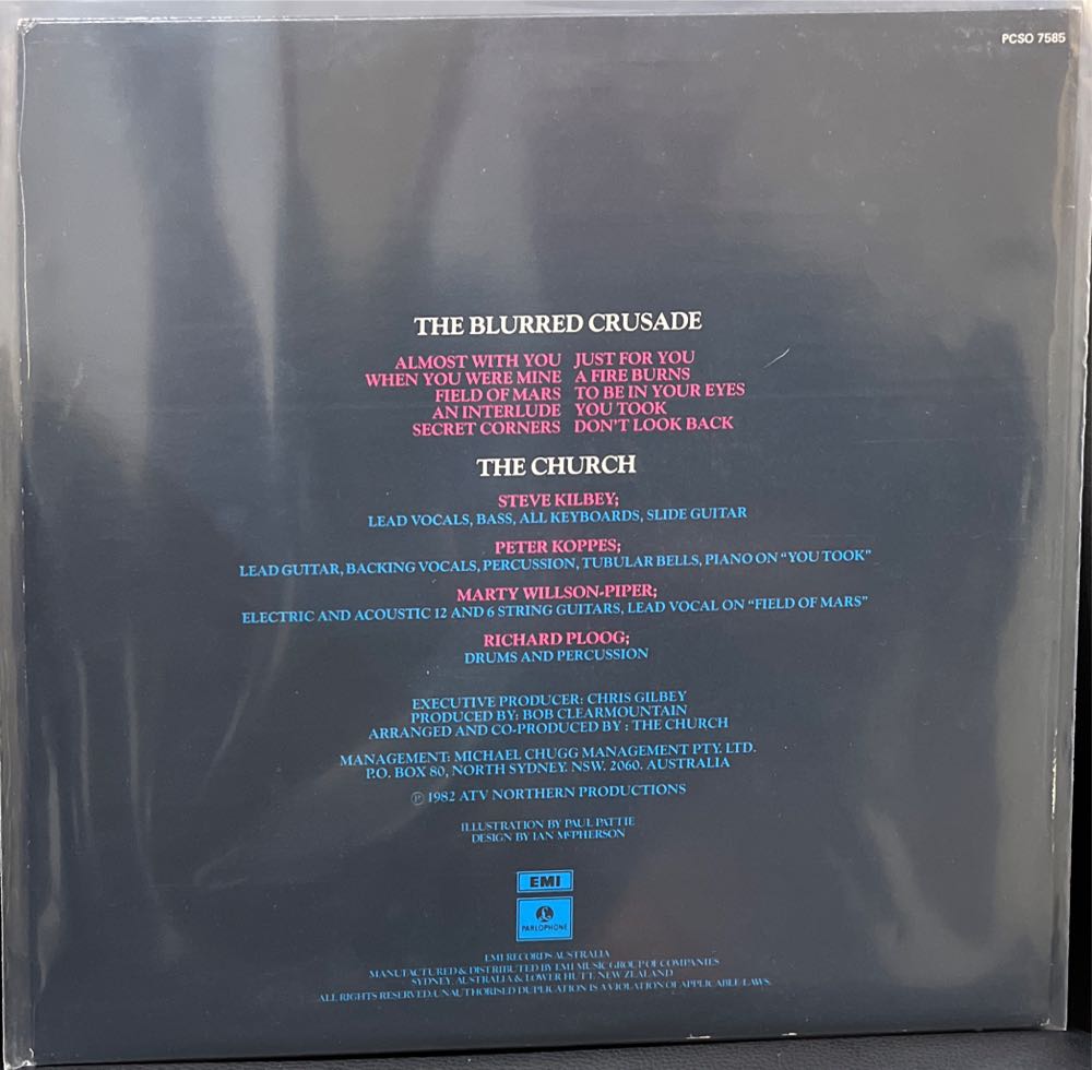 The Blurred Crusade - Church (12” - 45) music collectible [Barcode 077779062522] - Main Image 2