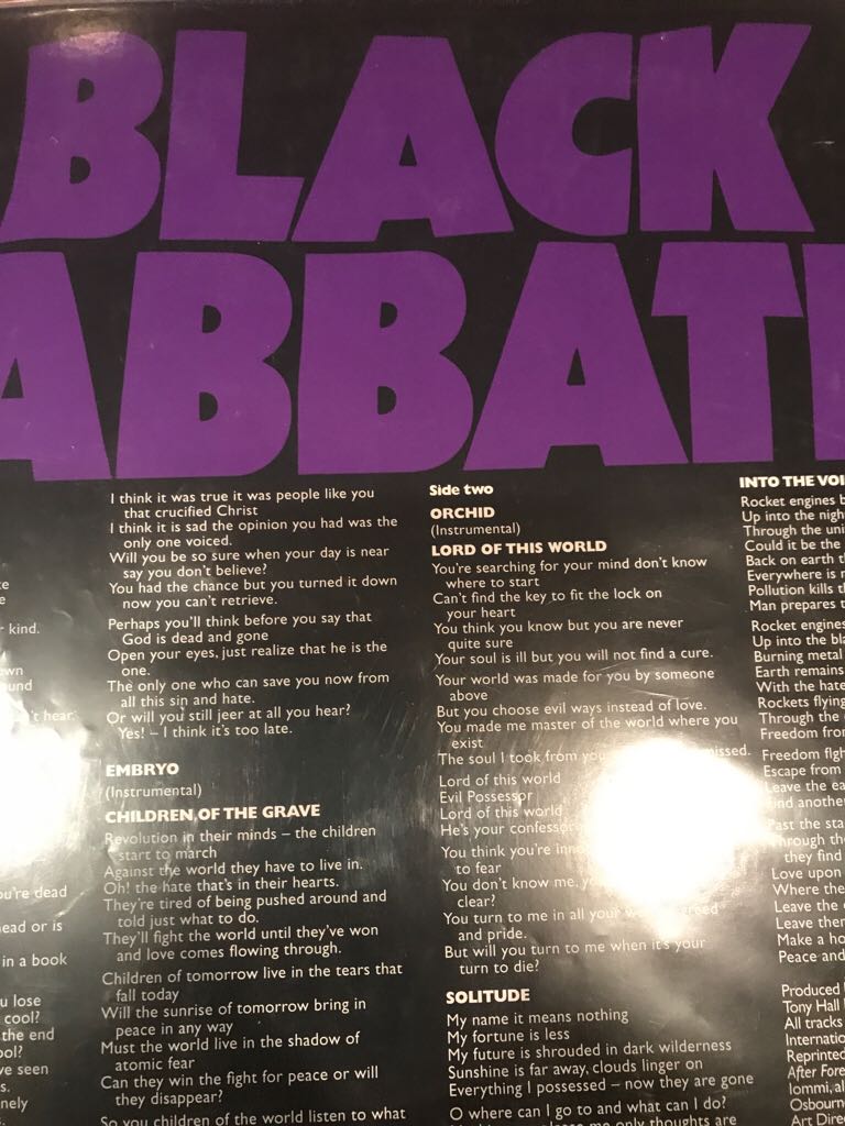 Master of Reality - Black Sabbath (12” - 35) music collectible [Barcode 5017615619829] - Main Image 2