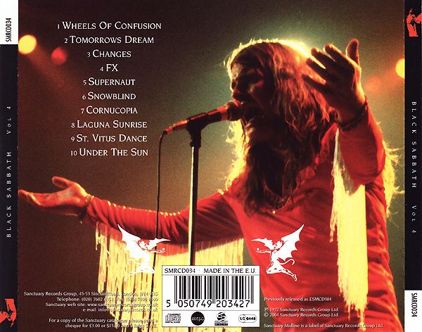 Black Sabbath - Vol.4 - Black Sabbath (CD) music collectible [Barcode 5050749203427] - Main Image 2