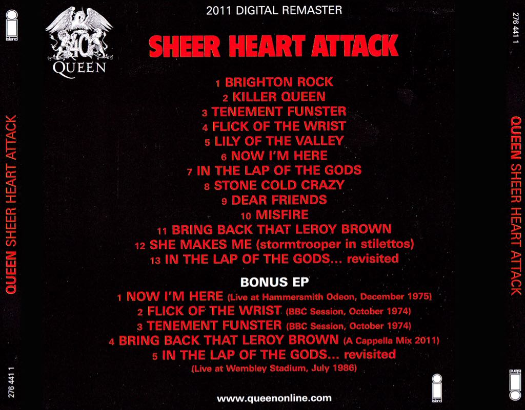 Sheer Heart Attack - Queen (CD - 42) music collectible [Barcode 050087240714] - Main Image 2