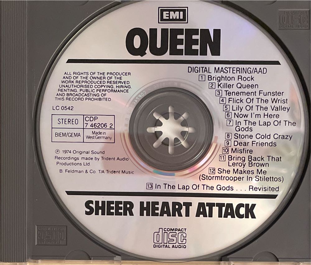 Sheer Heart Attack - Queen (CD - 39) music collectible [Barcode 077774620628] - Main Image 3