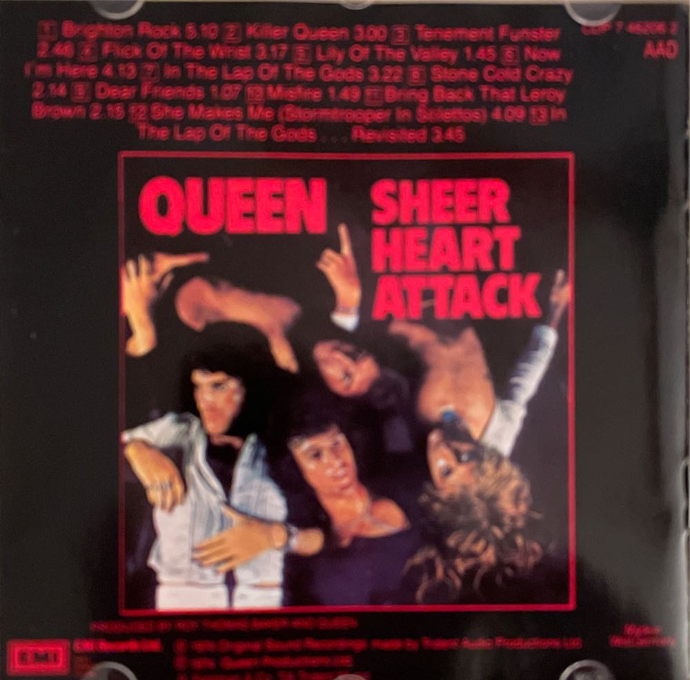 Sheer Heart Attack - Queen (CD - 39) music collectible [Barcode 077774620628] - Main Image 4