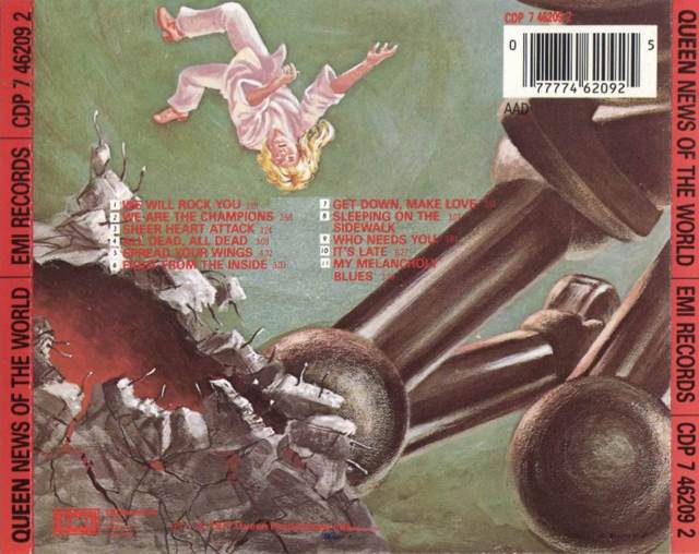 News Of The World - Queen (CD - 3928) music collectible [Barcode 077778949428] - Main Image 2