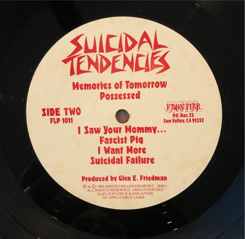 Suicidal Tendencies - Suicidal Tendencies (12”) music collectible [Barcode 018663111117] - Main Image 4