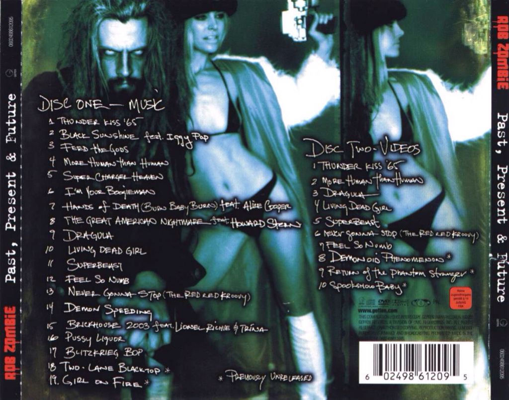Past, Present and Future - Rob Zombie (CD/DVD) music collectible [Barcode 602498612095] - Main Image 2