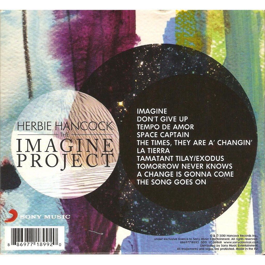 imagine project, The - Herbie Hancock (CD - 67) music collectible [Barcode 826911189920] - Main Image 2