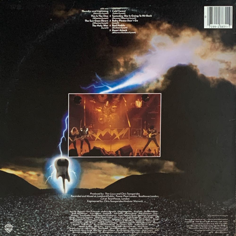 Thunder And Lightning - Thin Lizzy (12”) music collectible [Barcode 600753542583] - Main Image 4
