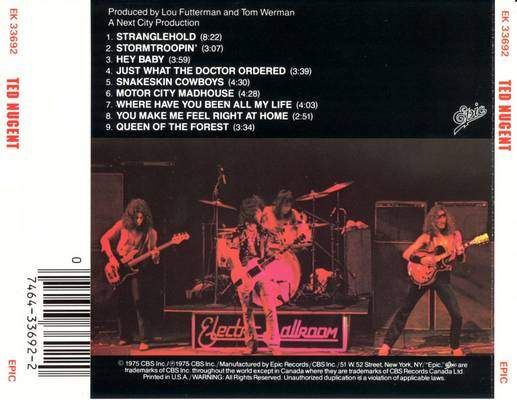 Ted Nugent - Nugent Ted (12”) music collectible [Barcode 5099703202823] - Main Image 2