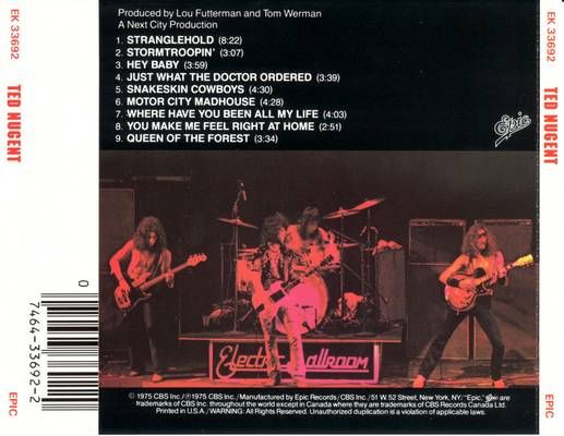 Nugent, Ted - Nugent, Ted (12”) music collectible - Main Image 2