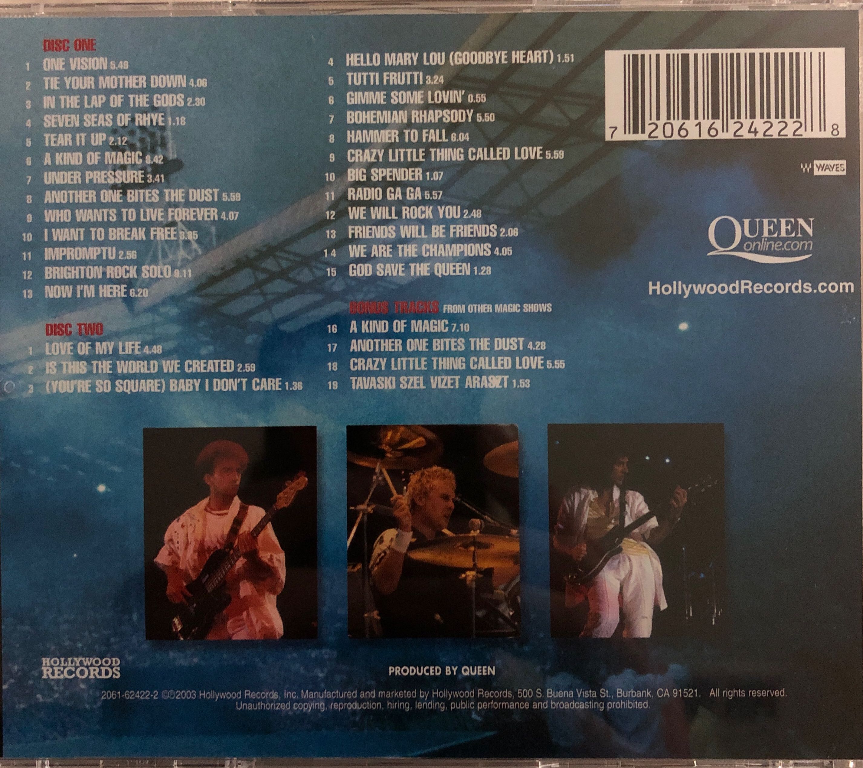 Live At Wembley Stadium - Queen (CD - 111) music collectible [Barcode 720616242228] - Main Image 2