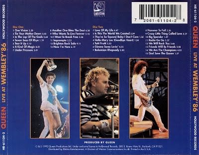 Live At Wembley Stadium - Queen (CD - 111) music collectible [Barcode 720616242228] - Main Image 3