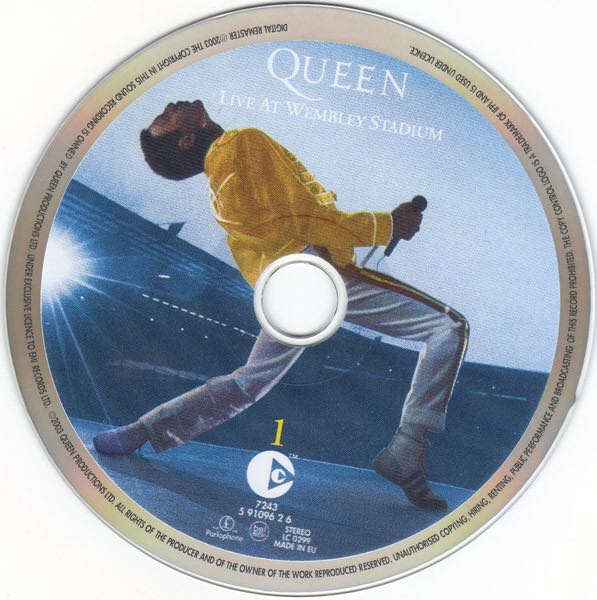 Live At Wembley Stadium - Queen (CD - 112) music collectible [Barcode 724359109527] - Main Image 3