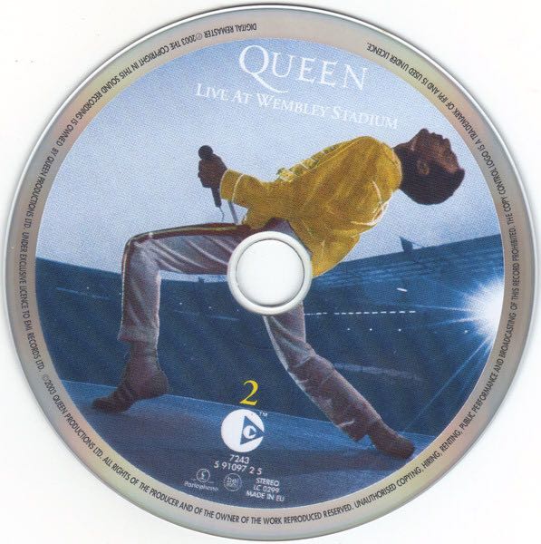 Live At Wembley Stadium - Queen (CD - 112) music collectible [Barcode 724359109527] - Main Image 4